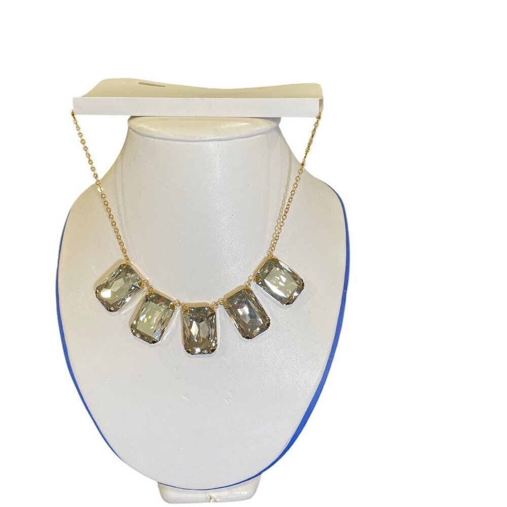 Crystallized by Swarovski Elegant Gold Necklace